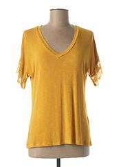 T-shirt jaune MACRAMÉ pour femme seconde vue