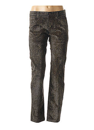 Pantalon slim taille normale noir MAYJUNE femme
