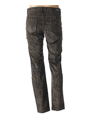 Pantalon slim taille normale noir MAYJUNE femme