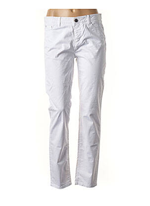 Pantalon coupe droite taille basse blanc MAYJUNE femme