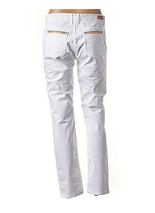 Pantalon coupe droite taille basse blanc MAYJUNE femme