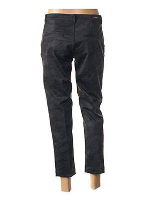 Pantalon 7/8 stretch taille basse marron MAYJUNE femme
