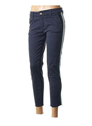 Pantalon 7/8 stretch taille basse bleu FIVE femme