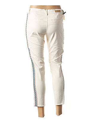 Pantalon 7/8 stretch taille basse blanc FIVE femme