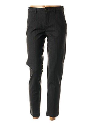 Pantalon 7/8 stretch taille normale noir MAYJUNE femme