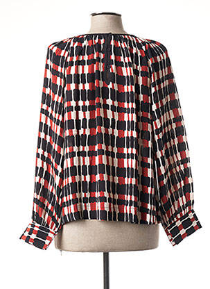 Blouse imprimé fantaisie manches longues noir STELLA FOREST femme