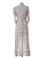 Robe longue blanc BERENICE pour femme seconde vue