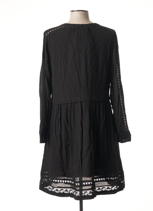 Robe mi-longue noir BERENICE pour femme