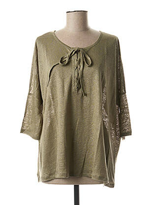 T-shirt manches longues manches longues vert NOTSHY femme
