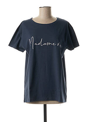 T-shirt imprimé fantaisie manches courtes bleu MAYJUNE femme