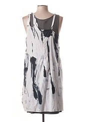 Robe mi-longue gris #OOTD pour femme seconde vue