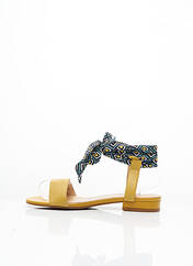 Sandales/Nu pieds jaune FUGITIVE BY FRANCESCO ROSSI pour femme seconde vue
