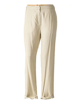 Pantalon droit beige IKKS pour femme
