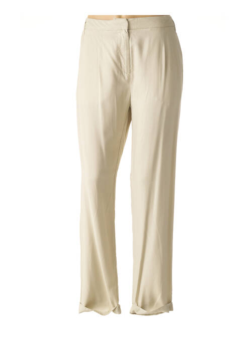 Pantalon droit beige IKKS pour femme