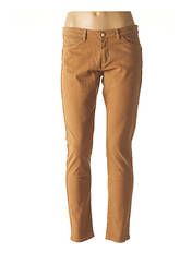 Jeans coupe slim marron ONE STEP pour femme seconde vue