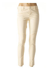 Pantalon slim beige ONE STEP pour femme seconde vue