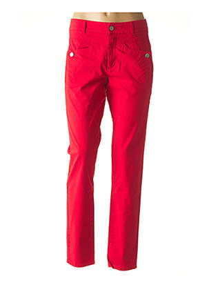 Pantalon slim rouge ONE STEP pour femme
