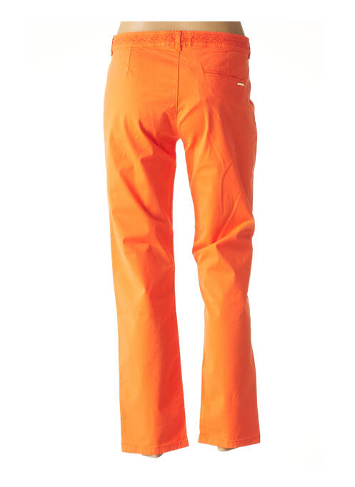 Pantalon coupe droite taille normale orange ONE STEP femme