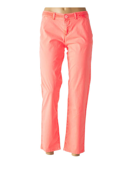 Pantalon coupe droite taille normale rose ONE STEP femme