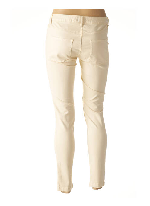 Pantalon slim beige ONE STEP pour femme