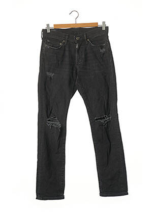 Jeans coupe droite noir ABERCROMBIE & FITCH pour homme