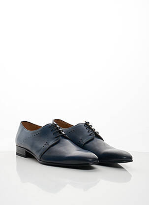 Derbies tissage satiné bleu MINELLI homme