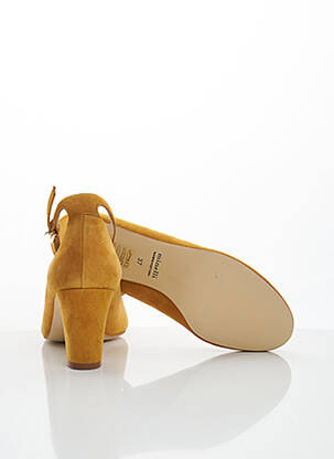 Escarpins fermeture boucle(s) talon de 7 à 9cm jaune MINELLI femme