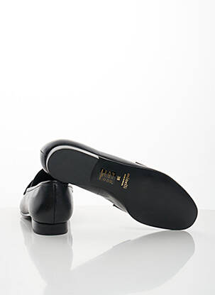 Mocassins tissage satiné talon plat jusqu'à 3cm noir MINELLI femme