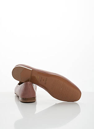 Mocassins tissage satiné talon plat jusqu'à 3cm rose MINELLI femme