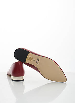 Ballerines matière lisse talon plat jusqu'à 3cm rouge MINELLI femme