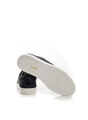 Baskets matière lisse noir MINELLI homme