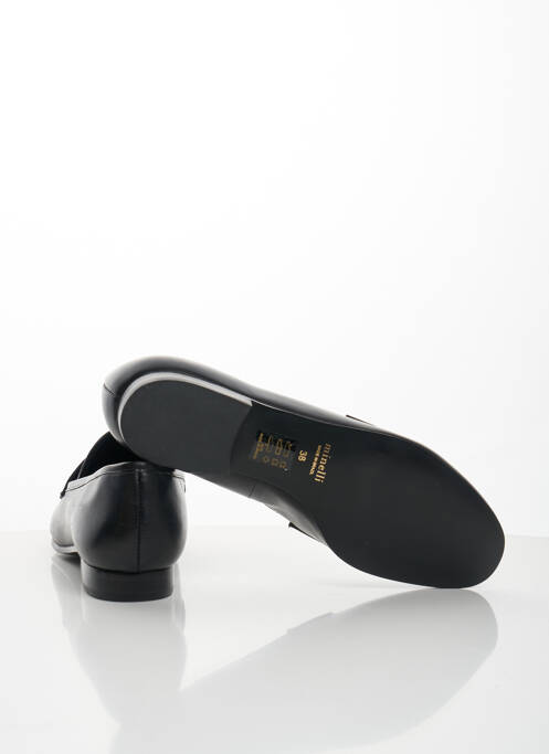 Mocassins tissage satiné talon plat jusqu'à 3cm noir MINELLI femme