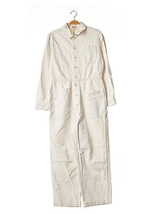Combi-pantalon fermeture boutonnée sur le devant beige FREE PEOPLE femme
