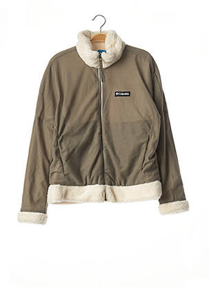 Blouson effet matière satinée beige COLUMBIA femme