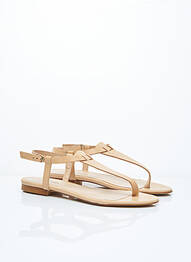 Tongs voute plantaire talon plat jusqu'à 3cm beige BLUEGENEX femme