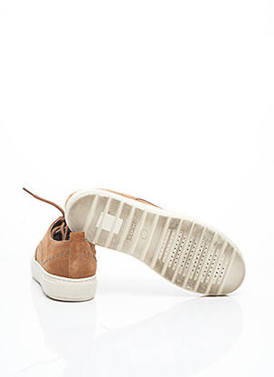 Baskets fermeture lacets talon plat jusqu'à 3cm marron GEOX femme