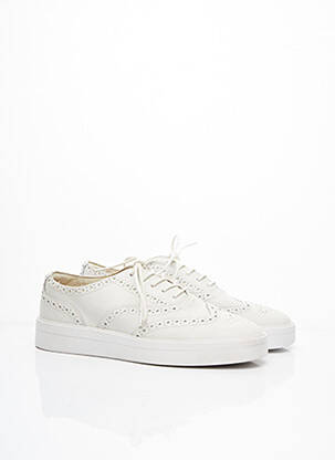 Baskets matière lisse talon plat jusqu'à 3cm gris CLARKS femme