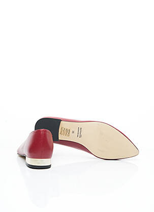 Ballerines matière lisse talon plat jusqu'à 3cm rouge MINELLI femme
