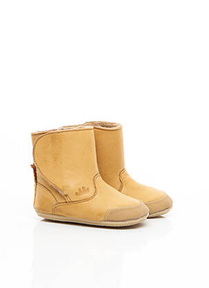Bottes matière lisse marron EASY PEASY fille