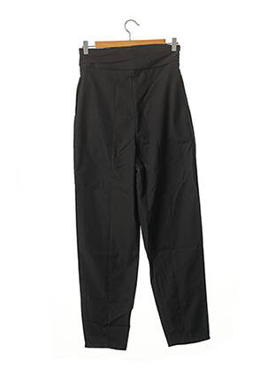 Pantalon droit tissage popeline taille normale noir NASTY GAL femme