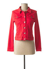 Veste en jean rouge NINA CARTER pour femme seconde vue