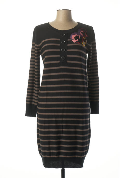 Robe mi-longue noir FUEGO WOMAN pour femme