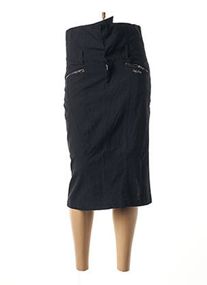 Jupe mi-longue taille haute noir DDP femme