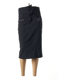 Jupe mi-longue taille haute noir DDP femme