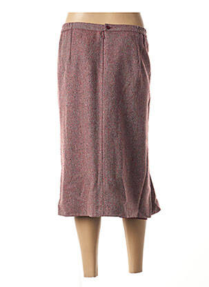 Jupe mi-longue coupe droite rouge FRANCOISE DE FRANCE femme