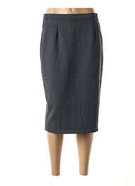 Jupe mi-longue coupe droite gris GUY DUBOUIS femme