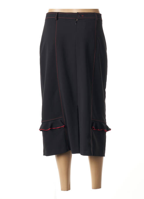 Jupe mi-longue noir JEAN GABRIEL pour femme