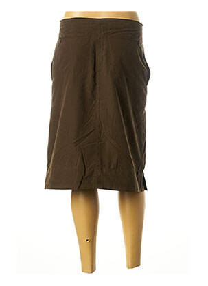 Jupe mi-longue coupe droite vert GALLICE femme