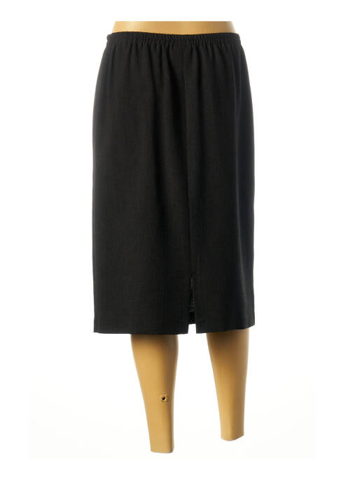 Jupe mi-longue noir FRANCE RIVOIRE pour femme