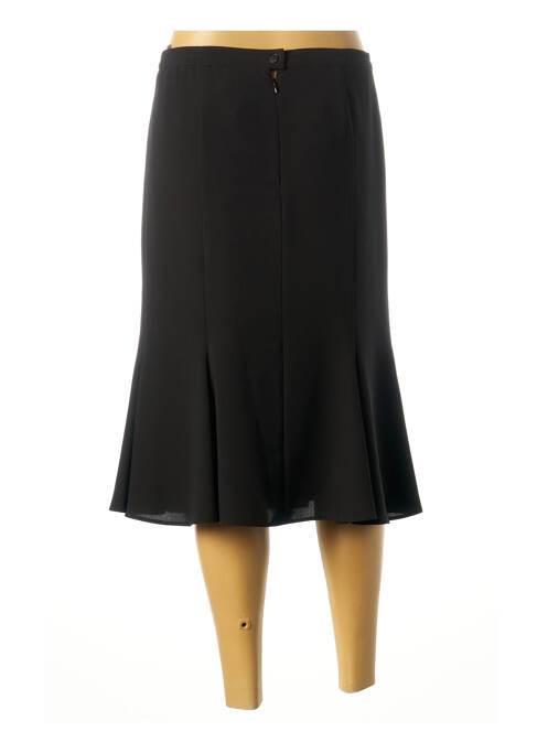 Jupe mi-longue noir FRANCOISE F pour femme